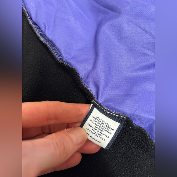 Fila Sport lightweight jacket black purple neon green size medium‎ M quilted 90s - Picture 12 of 14